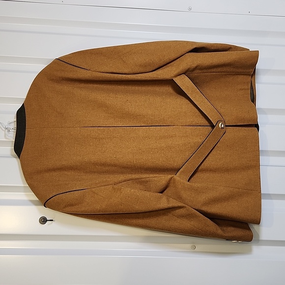 Gollhofer Salzburg Brown Wool Tyrolean Jacket Gray Trim Size US 50 Oktoberfest - Picture 2 of 11